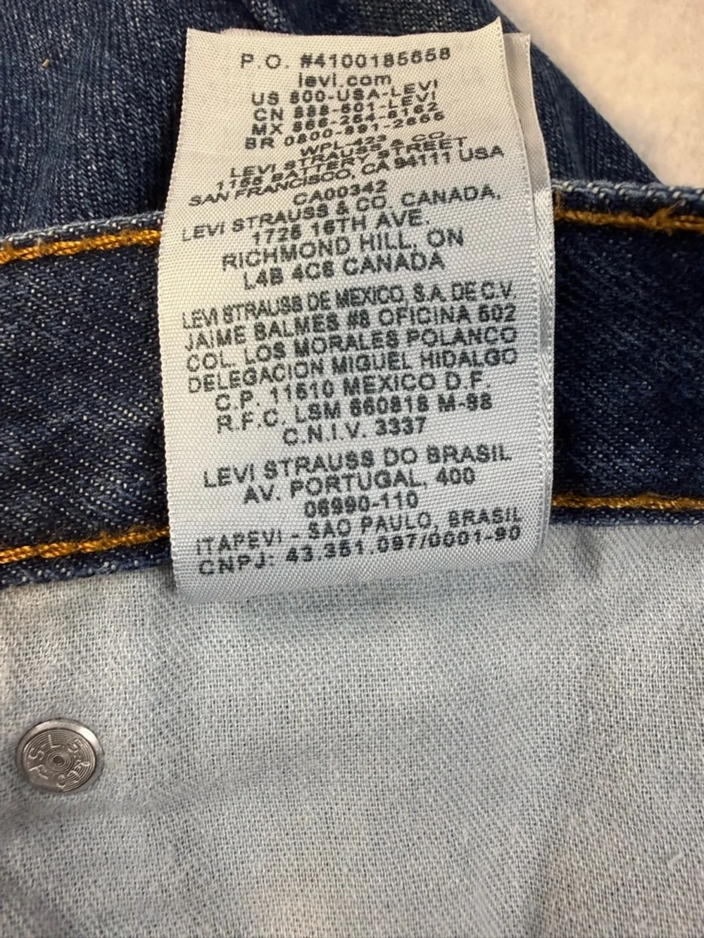Levi’s 505 Jeans Men’s 36x30 Straight Leg Medium Wash Classic Red Tab